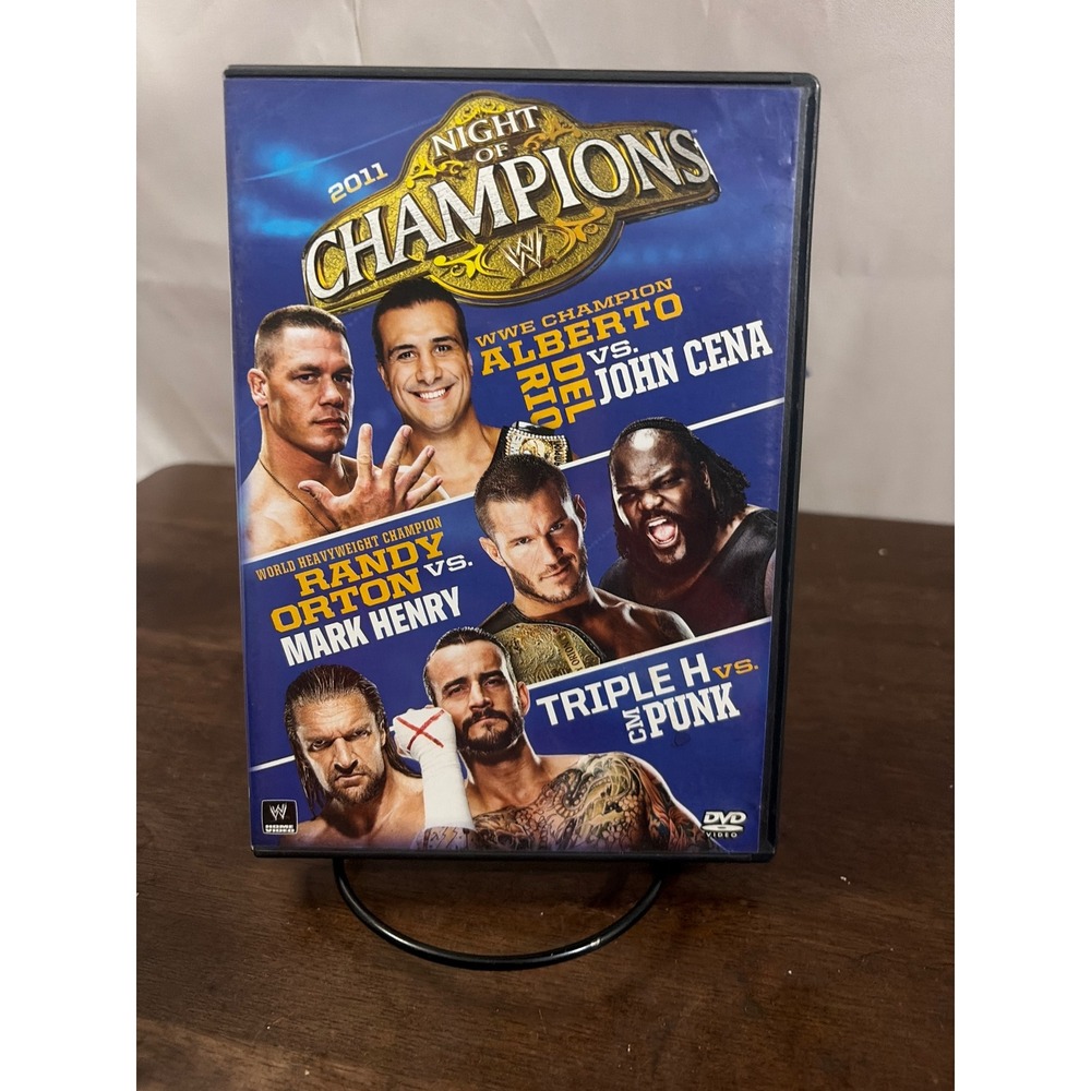 WWE Night of Champions 2011 DVD John Cena CM Punk Triple H Excellent Wrestling